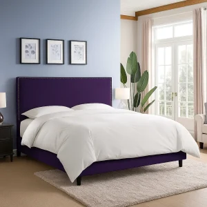 Blush Velvet Bed